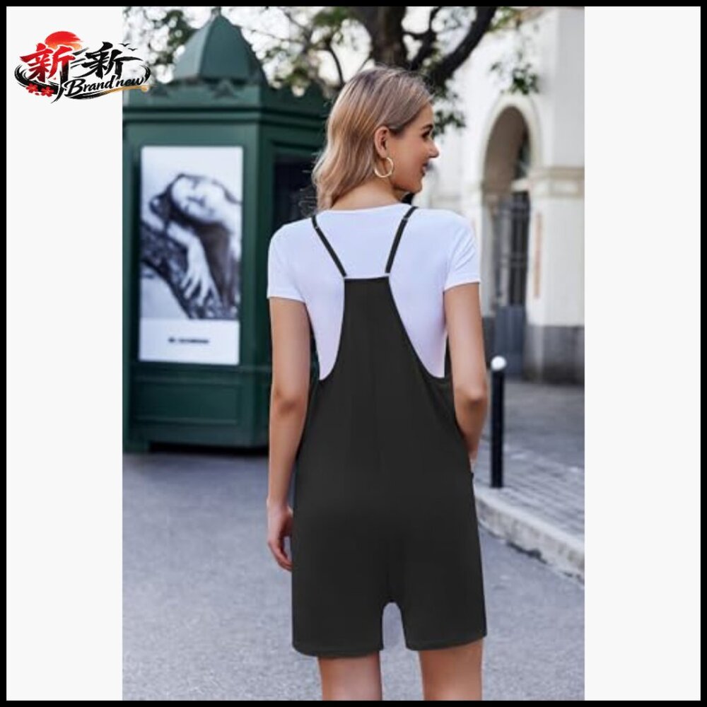 Polyester Blend Romper with Adjustable Straps and… - image 4